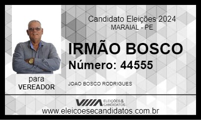 Candidato IRMÃO BOSCO 2024 - MARAIAL - Eleições