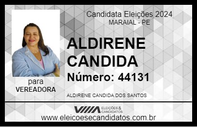 Candidato ALDIRENE CANDIDA 2024 - MARAIAL - Eleições