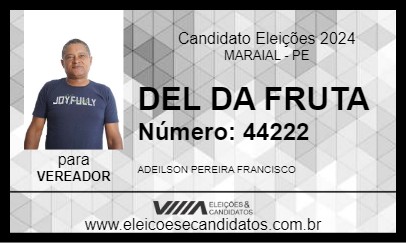 Candidato DEL DA FRUTA 2024 - MARAIAL - Eleições