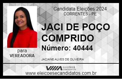 Candidato JACI DE POÇO COMPRIDO 2024 - CORRENTES - Eleições