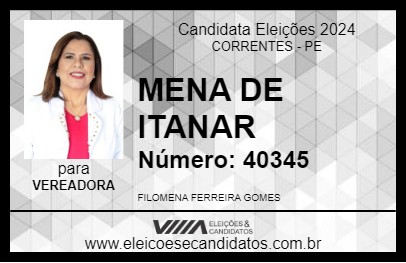 Candidato MENA DE ITANAR 2024 - CORRENTES - Eleições