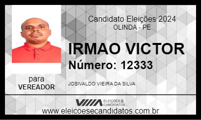 Candidato IRMAO VICTOR 2024 - OLINDA - Eleições