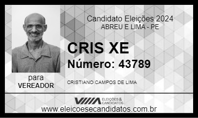 Candidato CRIS XE 2024 - ABREU E LIMA - Eleições