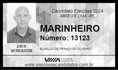 Candidato MARINHEIRO 2024 - ABREU E LIMA - Eleições