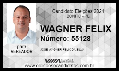 Candidato WAGNER FELIX 2024 - BONITO - Eleições