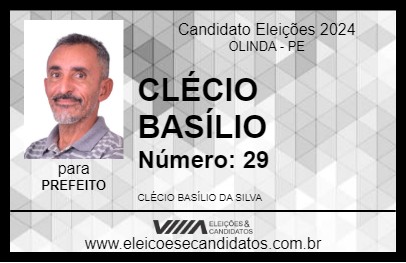 Candidato CLÉCIO BASÍLIO 2024 - OLINDA - Eleições