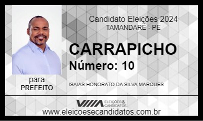 Candidato CARRAPICHO 2024 - TAMANDARÉ - Eleições