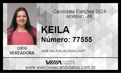 Candidato KEILA 2024 - MORENO - Eleições