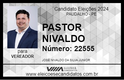 Candidato NIVALDO SILVA 2024 - PAUDALHO - Eleições