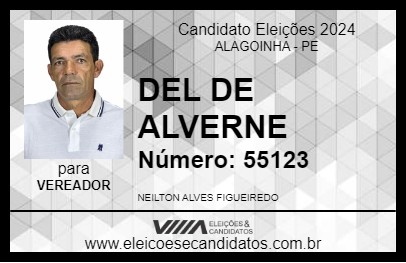 Candidato DEL DE ALVERNE 2024 - ALAGOINHA - Eleições