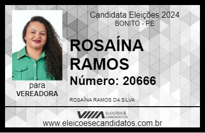 Candidato ROSAÍNA RAMOS 2024 - BONITO - Eleições