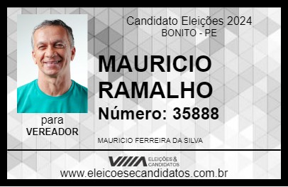 Candidato MAURICIO RAMALHO 2024 - BONITO - Eleições