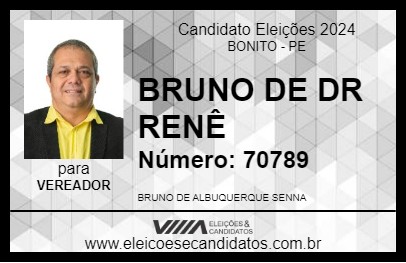 Candidato BRUNO DE DR RENÊ 2024 - BONITO - Eleições