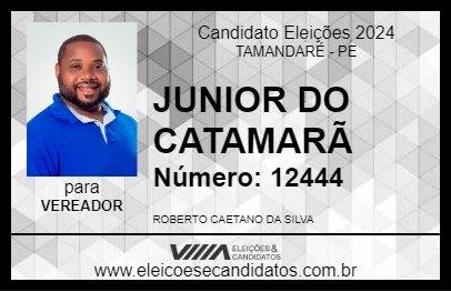 Candidato JUNIOR DO CATAMARÃ 2024 - TAMANDARÉ - Eleições