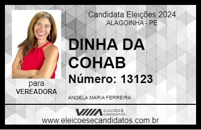 Candidato DINHA DA COHAB 2024 - ALAGOINHA - Eleições