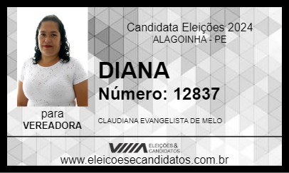 Candidato DIANA 2024 - ALAGOINHA - Eleições