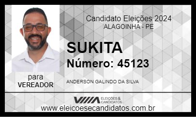 Candidato SUKITA 2024 - ALAGOINHA - Eleições