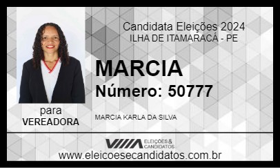 Candidato MARCIA  2024 - ILHA DE ITAMARACÁ - Eleições