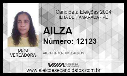 Candidato AILZA 2024 - ILHA DE ITAMARACÁ - Eleições