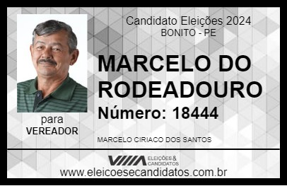 Candidato MARCELO DO RODEADOURO 2024 - BONITO - Eleições