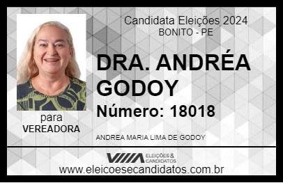 Candidato DRA. ANDRÉA GODOY 2024 - BONITO - Eleições