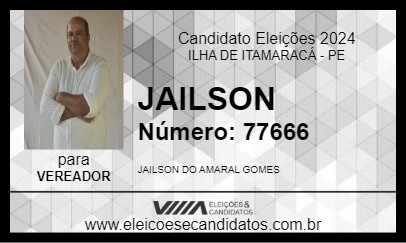 Candidato JAILSON 2024 - ILHA DE ITAMARACÁ - Eleições