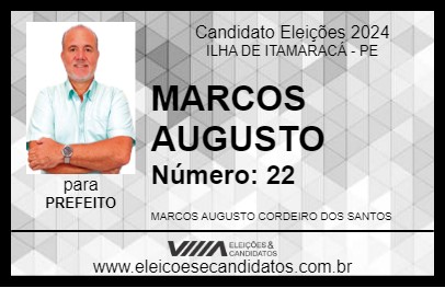 Candidato MARCOS AUGUSTO 2024 - ILHA DE ITAMARACÁ - Eleições