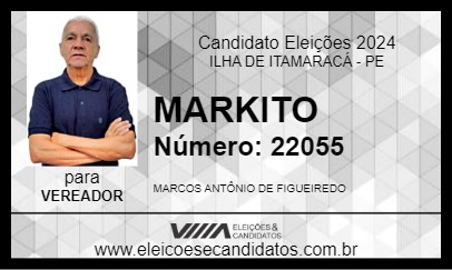 Candidato MARKITO 2024 - ILHA DE ITAMARACÁ - Eleições