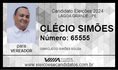 Candidato CLÉCIO SIMÕES 2024 - LAGOA GRANDE - Eleições