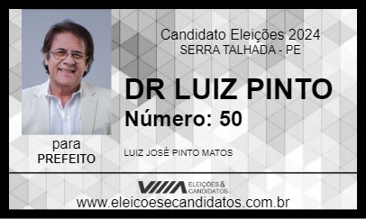 Candidato DR LUIZ PINTO 2024 - SERRA TALHADA - Eleições