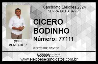 Candidato CICERO BODINHO 2024 - SERRA TALHADA - Eleições