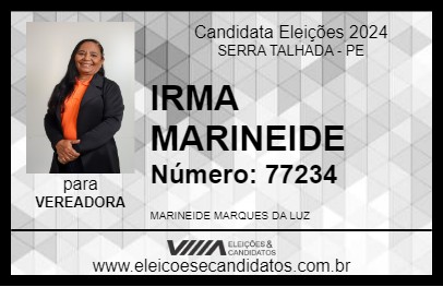 Candidato IRMA MARINEIDE 2024 - SERRA TALHADA - Eleições