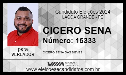 Candidato CICERO SENA 2024 - LAGOA GRANDE - Eleições