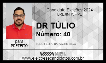 Candidato DR TÚLIO 2024 - BREJINHO - Eleições