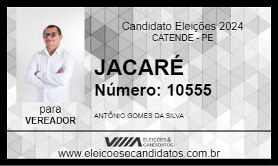 Candidato JACARÉ 2024 - CATENDE - Eleições