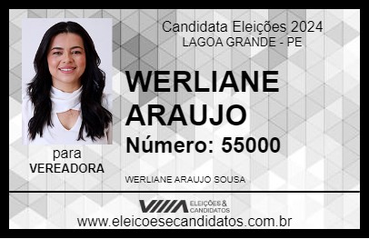 Candidato WERLIANE ARAUJO 2024 - LAGOA GRANDE - Eleições