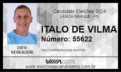 Candidato ITALO DE VILMA 2024 - LAGOA GRANDE - Eleições