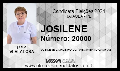 Candidato JOSILENE 2024 - JATAÚBA - Eleições