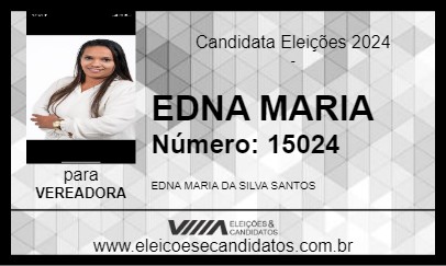 Candidato EDNA MARIA 2024 - JABOATÃO DOS GUARARAPES - Eleições