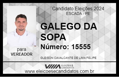 Candidato GALEGO DA SOPA 2024 - ESCADA - Eleições