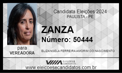 Candidato ZANZA 2024 - PAULISTA - Eleições