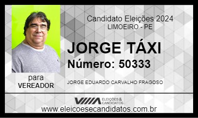 Candidato JORGE TÁXI 2024 - LIMOEIRO - Eleições