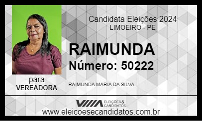 Candidato RAIMUNDA 2024 - LIMOEIRO - Eleições