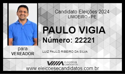 Candidato PAULO VIGIA 2024 - LIMOEIRO - Eleições