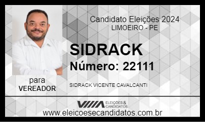 Candidato SIDRACK 2024 - LIMOEIRO - Eleições