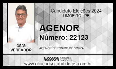 Candidato AGENOR 2024 - LIMOEIRO - Eleições