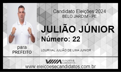 Candidato JULIÃO JÚNIOR 2024 - BELO JARDIM - Eleições