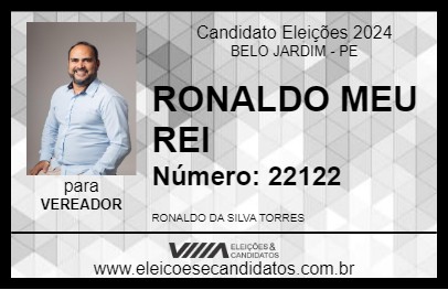 Candidato RONALDO MEU REI 2024 - BELO JARDIM - Eleições