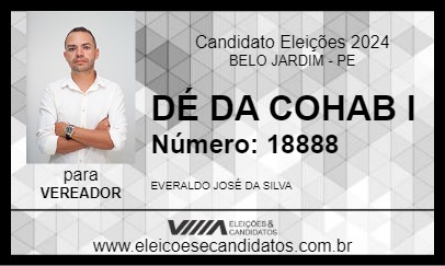 Candidato DÉ DA COHAB I 2024 - BELO JARDIM - Eleições