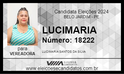 Candidato LUCIMARIA 2024 - BELO JARDIM - Eleições